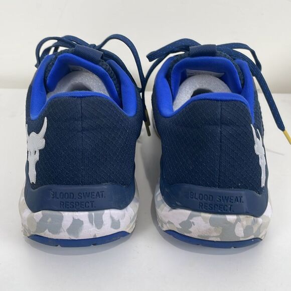 Under Armour Project Rock BSR 2 Marble Academy Men’s 11 Blue Athletic Sneakers - Picture 3 of 8